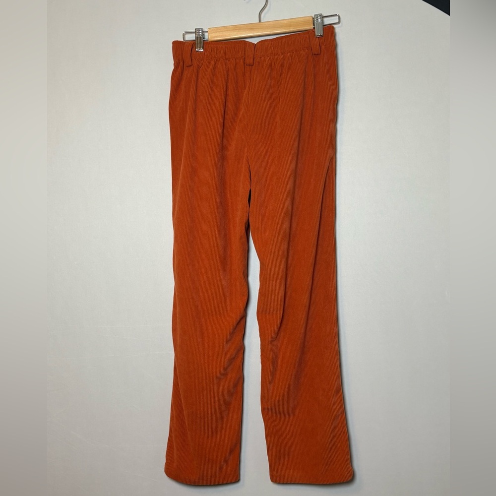 NWT Halara Mid Rise Zipper Pocket Corduroy Casual Pants Burnt Orange Sz XS - Picture 5 of 7